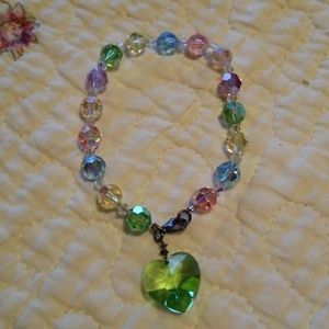 Crystal bead bracelet